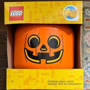 LEGO Orange Pumpkin Storage Container Large